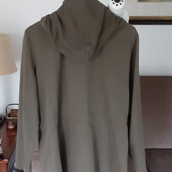 Eddie Bauer Olive Green Hooded Jacket - Picture 4 of 7
